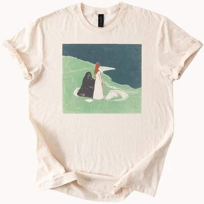 Camiseta Munch Two Shore para mujer Camiseta de arte expresionista Foto 1 de 4