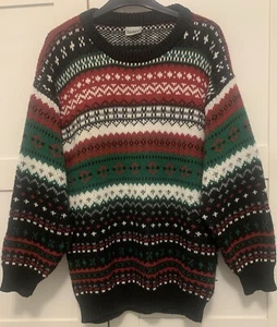 Herren Pullover Pulli Azteken Fairisle Pulli 90er Vintage - Bild 1 von 5