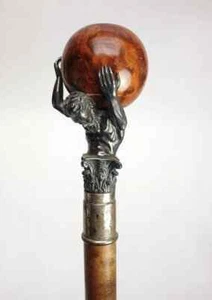 wooden walking stick hand carved beautiful wooden walking gift - Picture 1 of 2