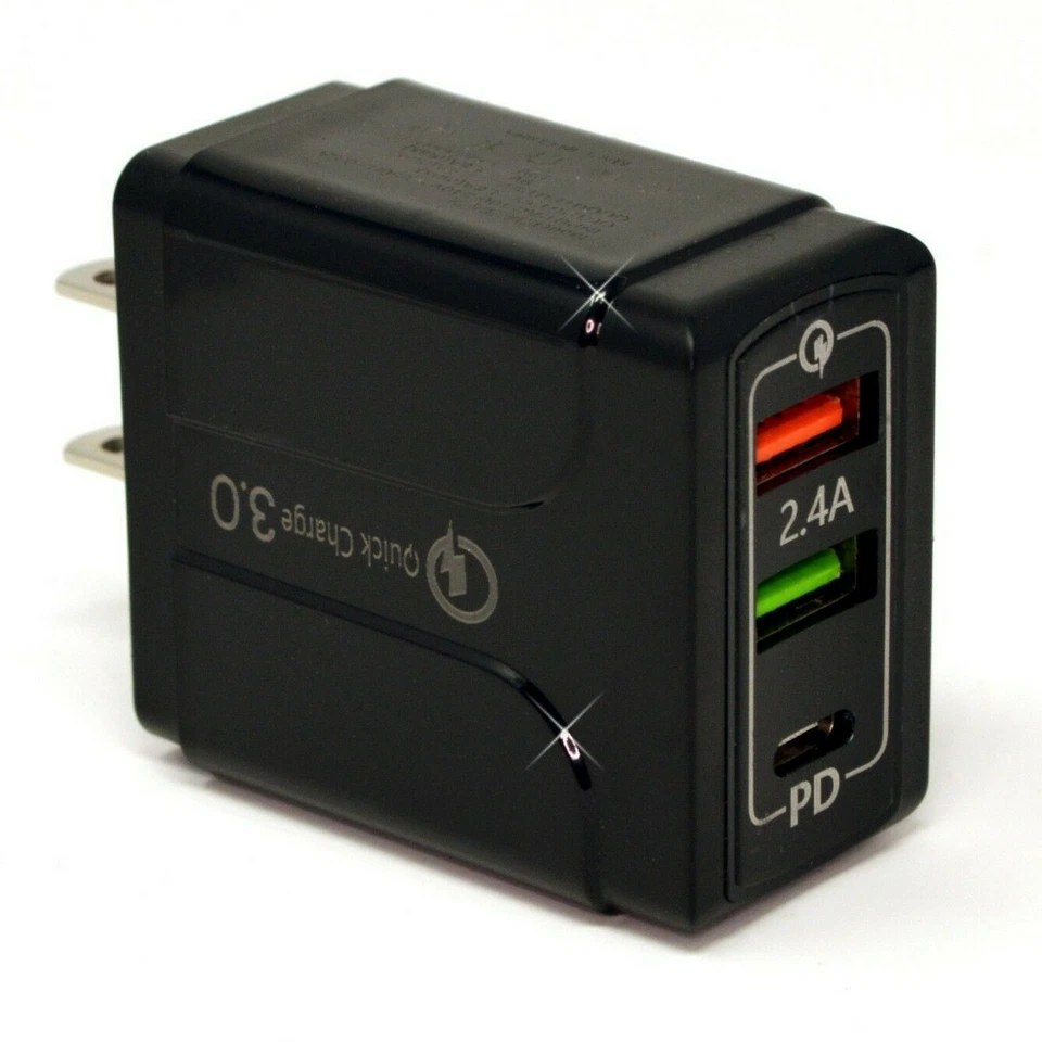 2 Port USB Desktop Multi-function Fast Wall Charger Station AC Power Adapter US