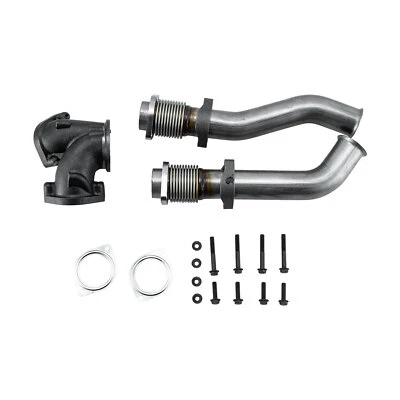 Exhaust Up Pipes w/ Gaskets For 1999-2003 Ford F250 F350 F450 Super Duty 7.3L V8 Foto 1 de 4