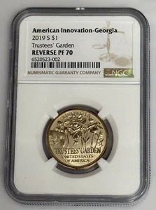 2019-S $1 American Innovation-Georgia NGC Reverse PF 70 Trustees Garden - Picture 1 of 2