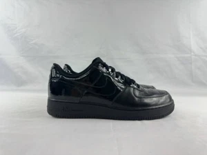 RARE Nike Air Force 1 Low ‘Black Patent’ 2012 Sneakers 488298-024 Size 14 - Picture 1 of 14