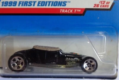 1999 Hot Wheels FIRST EDITIONS TRACK T - New on card in GC - Image 1 of 2