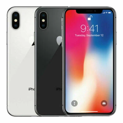 Apple iPhone X — 64 Гб — заводская разблокировка — бывший в употреблении, очень хорошее состояние товара - Изображение 1 из 3