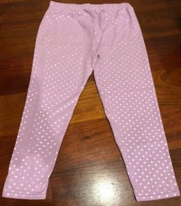 Capelli kids - Purple pants with silver polka dots -  leggings - girls size XL - Picture 1 of 3