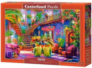 NEW Castorland Jigsaw Puzzle 500 Pieces B-53995 Parrots in Paradise - Picture 1 of 2