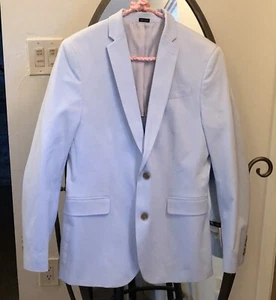 Brand New J. FERRAR Jacket Slim Dress Sport Coat Light Blue Men’s Sz 38/40 - Picture 1 of 8