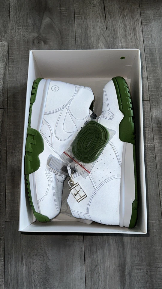 Nike Fragment Design x Air Trainer 1 Mid SP 'White Chlorophyll' 806942-113 - Image 1 of 3