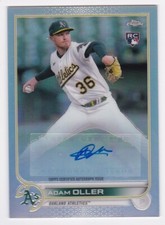 2022 Topps Chrome Adam Oller Oakland Athletics Autograph Auto Card