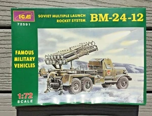 ICM 1/72 RUSSIAN / SOVIET MULTIPLE LAUNCH ROCKET SYSTEM BM-24-12 MODEL 72591 F/S - Picture 1 of 9