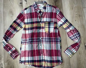 J. Crew Mens Indian Madras Slim Fit Multicolored Long Sleeve Casual Shirt Size S - Picture 1 of 6