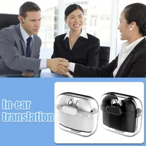 Language Translator Earphones BT 5.3 144 Languages Translator Wireless N7J5 R1R4 - Zdjęcie 1 z 21