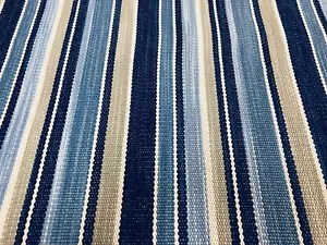 Kravet Heavy Versatile Blue Woven Stripe Upholstery Fabric 19 yds (34898-516) - Picture 1 of 4