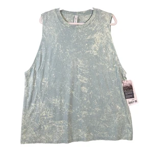 New Lululemon All Yours Tank Top 14 Relaxed Fit Cloudy Green Soft Lightweight - Picture 1 of 8