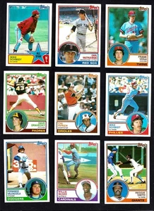 1983 TOPPS 203 CARD BUILDER SET--NO DUPS--SOME STARS--EX/MT--NR/MT - Picture 1 of 6
