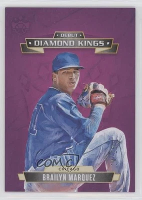 2021 Panini Diamond Kings Debut Artist Proof Litho /25 Brailyn Marquez Rookie RC - Image 1 of 2