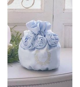 Final Maison De Fleur Flower Drawstring Bag Sax Blue - Picture 1 of 6