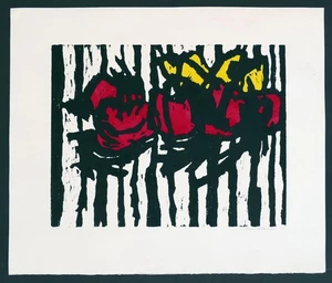 Klaus KLINGLER, Die Tänzer aus 1992 - Linolschnitt - Bild 1 von 1