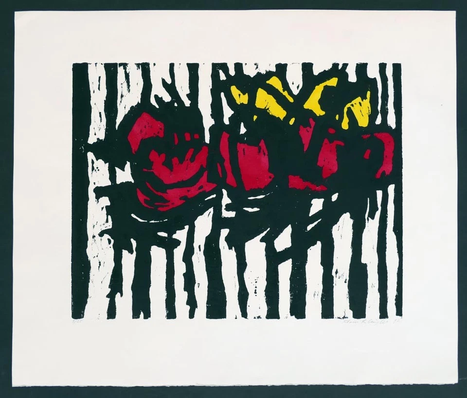 Klaus KLINGLER, Die Tänzer aus 1992 - Linolschnitt - Bild 1 von 1