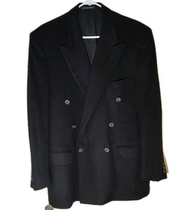 Corneliani Blazer Made in Italy Wolle Kaschmir schwarz gefüttert - 52R - Bild 1 von 15