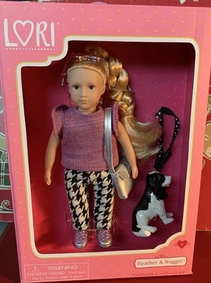 Lori by Our Generation HEATHER 6" Doll & NUGGET her Cavalier King Charles Puppy - Image 1 of 2