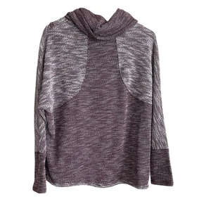 Calvin Klein Women Performance Sweater M Maroon Cowl Neck Comfy Athleisure - Picture 1 of 12