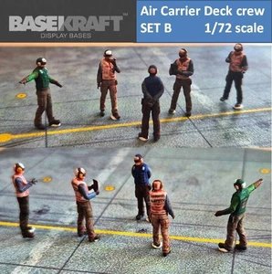 Basekraft 1/72 US Navy aircraft-carrier flight deck support crew SET B - Picture 1 of 10