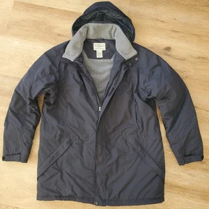 Vintage LL Bean Rugged Ridge Thinsulate Parka Herren XL Tall Stowaway Kapuze Schwarz - Bild 1 von 18