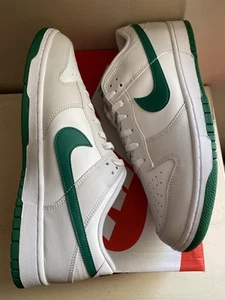 Men’s Nike Dunk Low Retro Trainers | White/Green | UK 11 | DV0831 107 - Picture 1 of 9