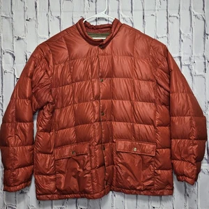 Chaqueta Eddie Bauer Seattle Goose ABAJO Para Hombre XXXL Naranja Puffer Ligera EB550 - Imagen 1 de 15