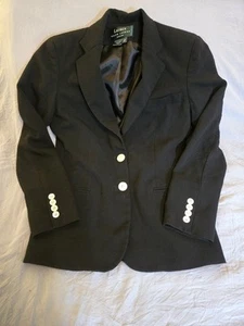 Vintage Lauren Ralph Lauren Petite Womens Suit Jacket Blazer Sz 2P 100% Wool - Picture 1 of 7