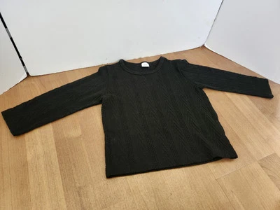 Kids Vintage Hand Knit Pullover Black Sweater 2y-3y - Image 1 of 4