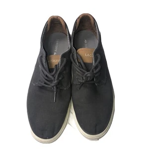 Lacoste Sneaker Mens Size 10.5 Esparre Canvas Gray Minimalist - Picture 1 of 7