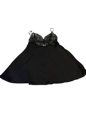 In Bloom jonquil Nightie Women's Black Lace Nightgown SZ M With Tags - Image 1 of 4