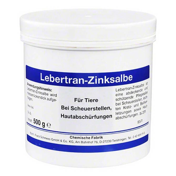 PHARMAMEDICO Lebertran Zinksalbe vet. (für Tiere) · 500 g · PZN 03674590 374758