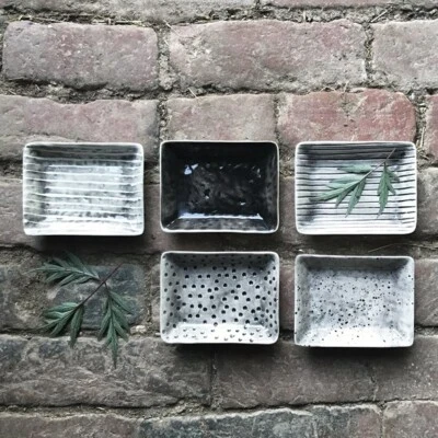 Porcelain Soap Dish East of India Hand painted Choice of designs New - Image 1 of 4