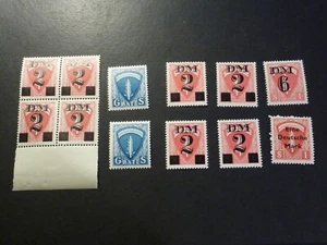Germany Military Travel Permit Stamps, mint never hinged, varying denominations - Bild 1 von 2