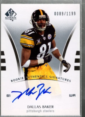 B0364- 2007 SP Authentic #208 Dallas Baker RC Auto /1199 - NM-MT - Image 1 of 2