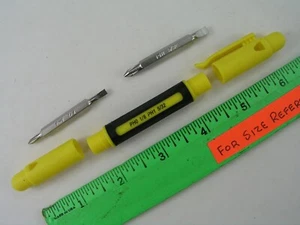 Multi-Bit Pocket Screwdriver, Stanley Phillips Flat Blades - Picture 1 of 3