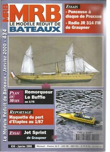 MODELE REDUIT DE BATEAU N°434 REMORQUEUR LE BUFFLE / PORT D'ETAPLES / JET SPRINT - Foto 1 di 2