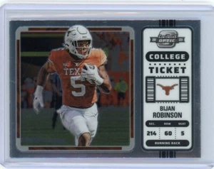 Bijan Robinson 2023 Panini Chronicles Contenders Optic Draft Picks #9 SILVER - Picture 1 of 2