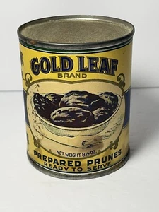 Marca Hoja de Oro De Colección - Lata de Poda - Amarilla con Etiqueta Azul - Lata Rara de 8.5OZ - Imagen 1 de 7