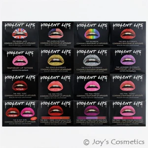 1 pegatina de tatuaje de labios temporales LABIOS VIOLENTOS "Elige tu 1 tipo" - total 3 hojas - Imagen 1 de 22