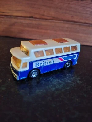 Matchbox No. 65 E Airport Coach British Airline in blau/weiß original ohne OVP - Bild 1 von 4