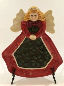 Studio Nova Woodland Holly Santa JA015 Angel Candy Dish 6" - Picture 1 of 3