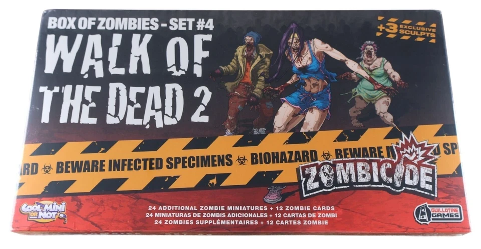 Zombicide: Walk of the Dead 2 (Box #4) 24 Minis & 12 Cards Sealed CMON - Image 1 of 4