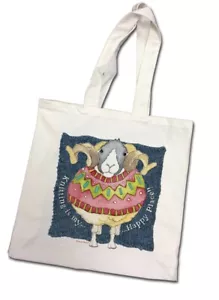 Knitting is my happy place - Borsa tote in tela di cotone - Emma Ball Regali BAG-SIS02 - Foto 1 di 1