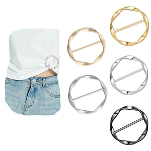 5 Pcs Silk Scarf Ring Clip T-shirt Tie Clips for Women scarf rings and slides... - Picture 1 of 6