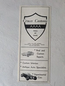 Vintage Cruces Custos Cars Hall of Fame Prospekt - Bild 1 von 4